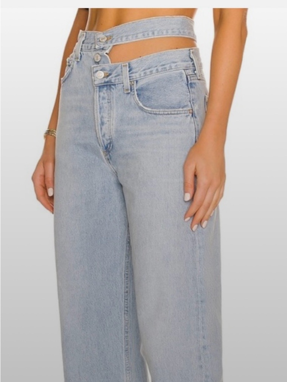 AGOLDE Broken Waistband Straight Leg Jeans - Size 27